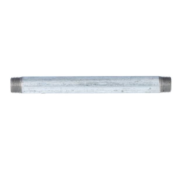 Galvaniserat stål 1/2" lång 0,50m dubbelgängad