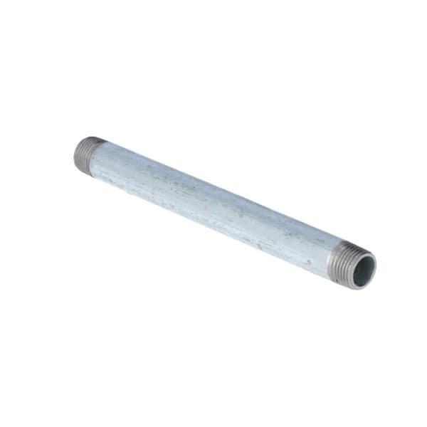Galvaniserat stål 1/2" lång 0,50m dubbelgängad