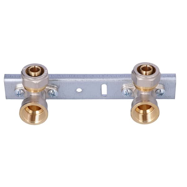 100 mm monteringsplade med snoede albuer GW 16 mm x 1/2 ONLINE