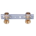 Miniatyrbillede 3 af 4: 100 mm monteringsplade med snoede albuer GW 16 mm x 1/2 ONLINE