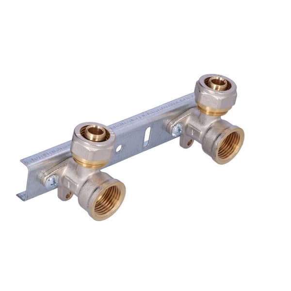 100 mm monteringsplade med snoede albuer GW 16 mm x 1/2 ONLINE
