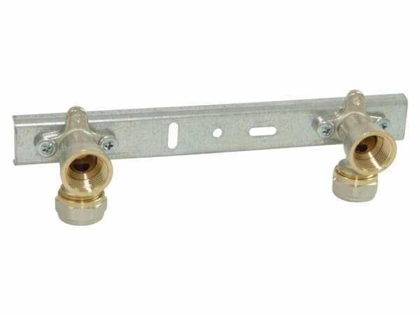 100 mm monteringsplade med snoede albuer GW 16 mm x 1/2 ONLINE