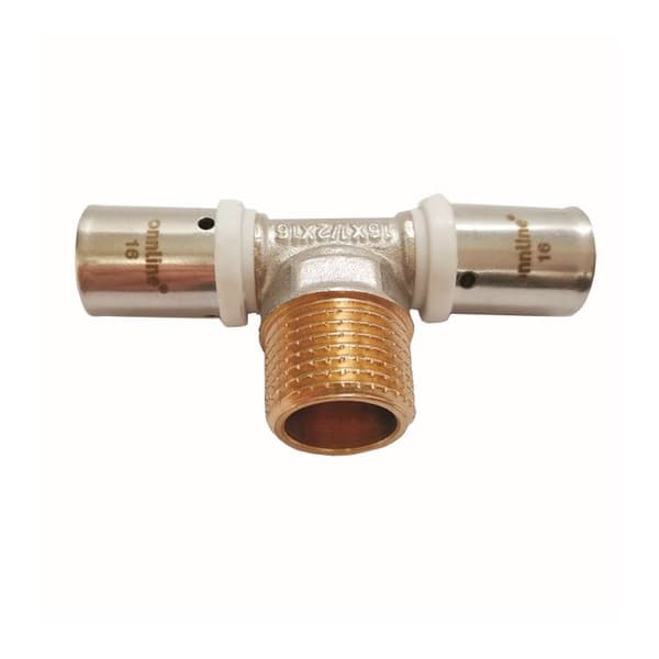 Presset T-stykke GZ 32mm x 1 ONLINE