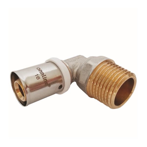 Albue 90 grader presset GZ 25mm x 1 ONLINE