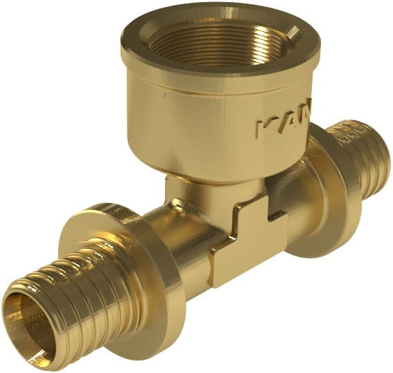 Messing-T-stykke GW ultraLINE - 16 Rp1/2"