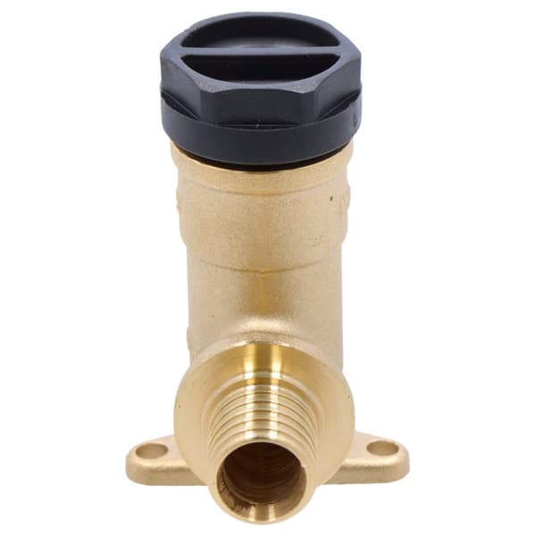 Messing vægbøjning med ører GW ultraLINE - 20 Rp1/2"" L = 52,5 mm