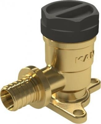 Messing vægbøjning med ører GW ultraLINE - 20 Rp1/2"" L = 52,5 mm