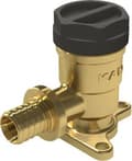 Miniatyrbillede 1 af 4: Messing vægbøjning med ører GW ultraLINE - 20 Rp1/2"" L = 52,5 mm