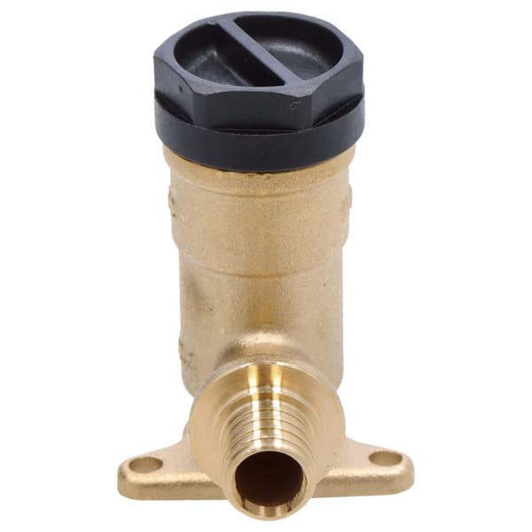 Messing vægbøjning med ører GW ultraLINE - 16 Rp1/2"" L = 52,5 mm