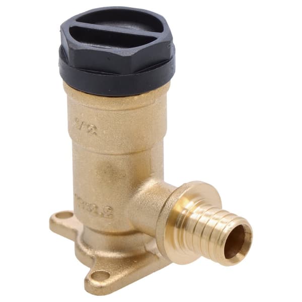 Messing vægbøjning med ører GW ultraLINE - 16 Rp1/2"" L = 52,5 mm