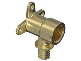 Albue MX væg CZW PN10 GW 16x1/2''x90