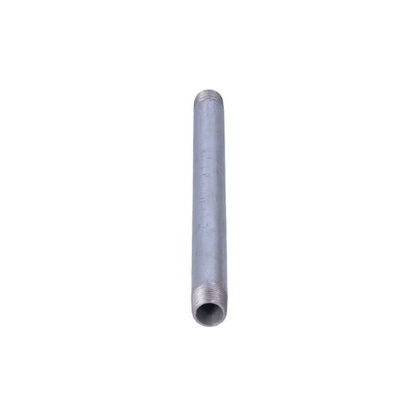 Galvaniseret stål 1/2" lang 0,25 m dobbeltgevind