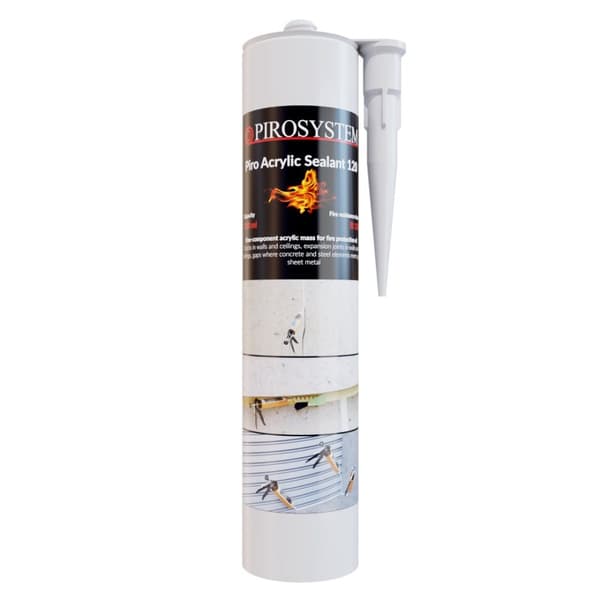 Brandsikker akryl Piro akryl fugemasse AC120, patron 310 ml