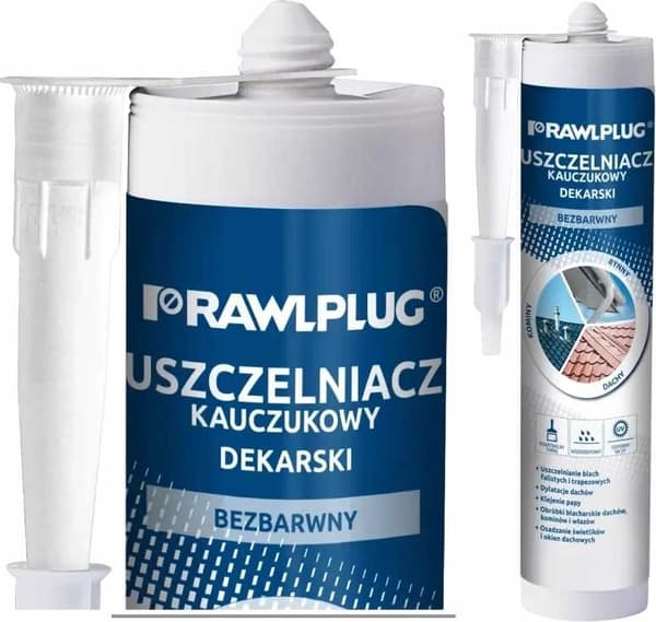 RAWLPLUG GUMMITAGSÆTNINGSMIDDEL, FARVELØS, 300 ML