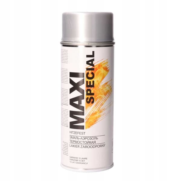 VARMEBESTANDIG LAK OP TIL 800°C SØLV MAXISPECIAL 400ML SPRAY MOTIP