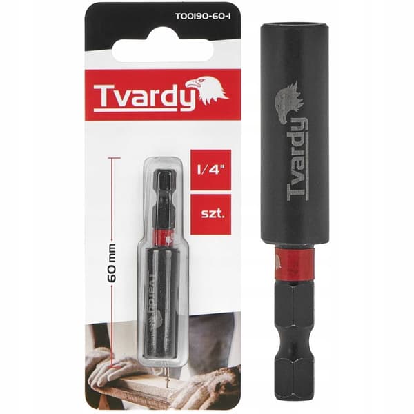 MAGNETISK SLAGBITSHÅLLARE 1/4" 60mm TVARDY
