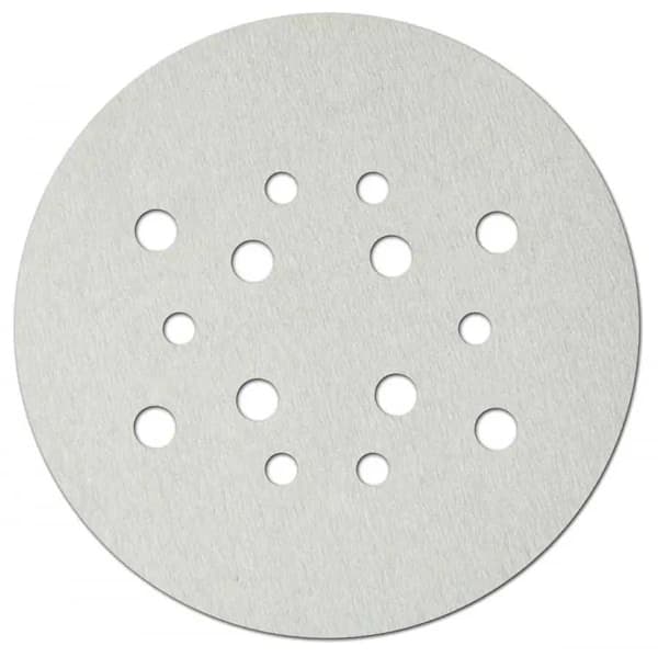 Yleiskäyttöiset valkoiset hiomalaikat 225 mm, karkeus 60, tarranauha, 5 kpl:n sarja