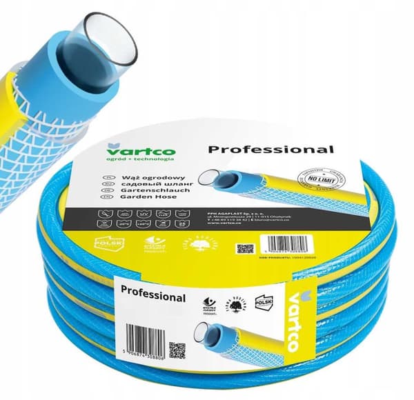 HAVESLANG TIL VAND 3/4"" 50M PROFESSIONEL 4-LAGS VARTCO