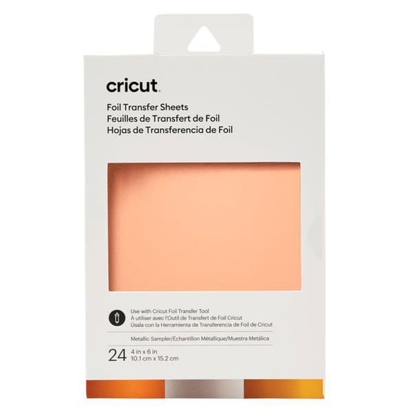 24 metallfolieöverföringsark 6" x 4" Cricut