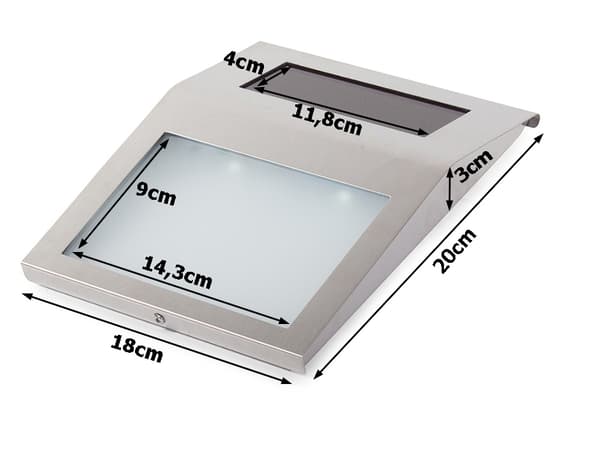 Husnummerskylt LED - Solcell