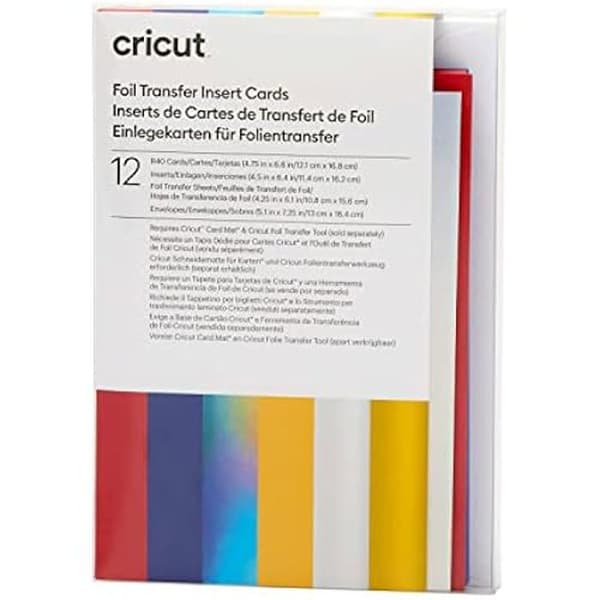Transfereringsinsertkort - CRICUT - Celebrering - 12-pack - 12,1 cm x 16,8 cm - För Cricut-maskiner
