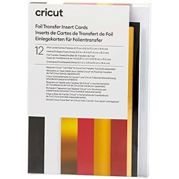 Cricut överföringsblad för Cricut | Royal Flush | 12,1 cm x 16,8 cm (Cricut R40-storlek) | 12-pack | För en