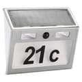 Miniatyrbild 2 av 2: HI Husnummer med soldrivna LED silver