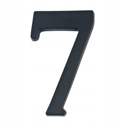 Husnummer 7 svart 19 cm