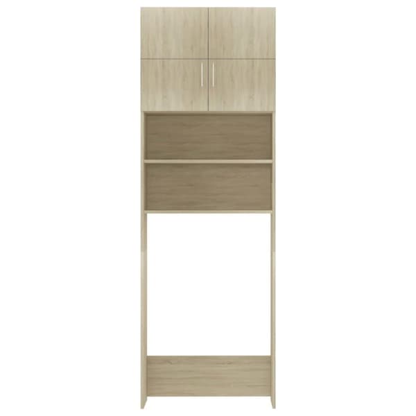 vidaXL vaskemaskineskab 64x25,5x190 cm konstrueret træ Sonoma-eg