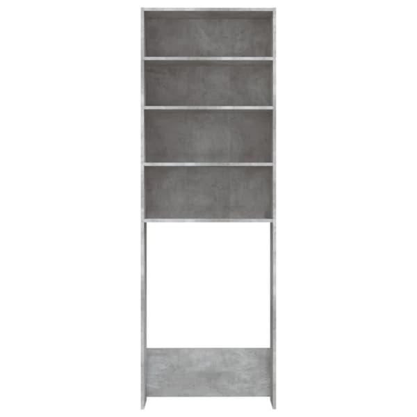 vidaXL Pesukonekaappi betoninharmaa 64x24x190 cm