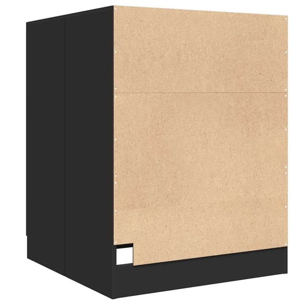 vidaXL Badrumsskåp svart 71x71,5x91,5 cm konstruerat trä