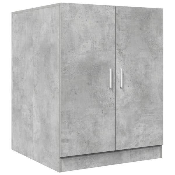vidaXL Tvättmaskinsskåp betonggrå 71x71,5x91,5 cm