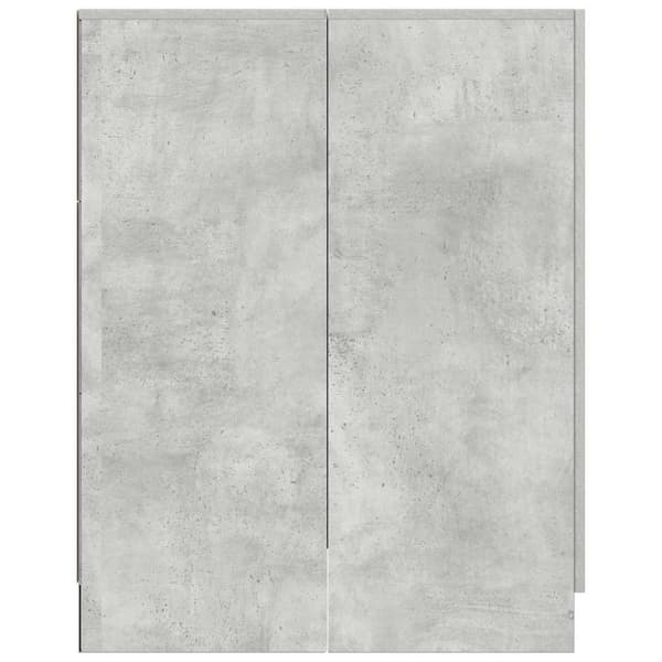 vidaXL Tvättmaskinsskåp betonggrå 71x71,5x91,5 cm