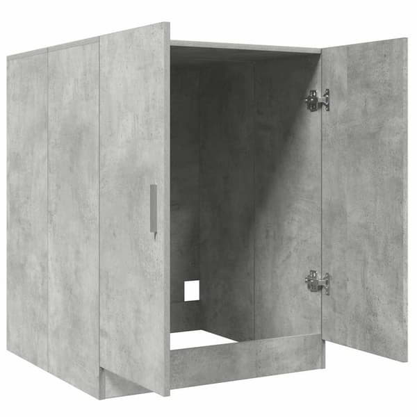 vidaXL Tvättmaskinsskåp betonggrå 71x71,5x91,5 cm