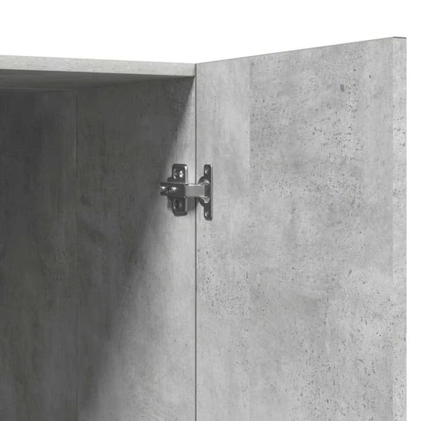 vidaXL Tvättmaskinsskåp betonggrå 71x71,5x91,5 cm
