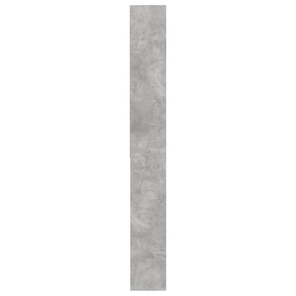 vidaXL Vaskemaskinskap betonggrå 64x24x190 cm