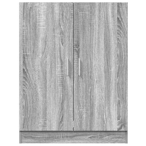 vidaXL Vaskemaskinskap grå sonoma eik 71x71,5x91,5 cm