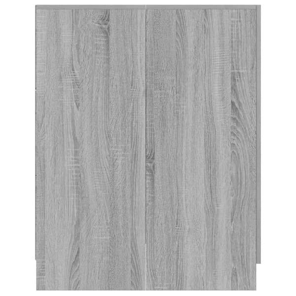 vidaXL Vaskemaskinskap grå sonoma eik 71x71,5x91,5 cm