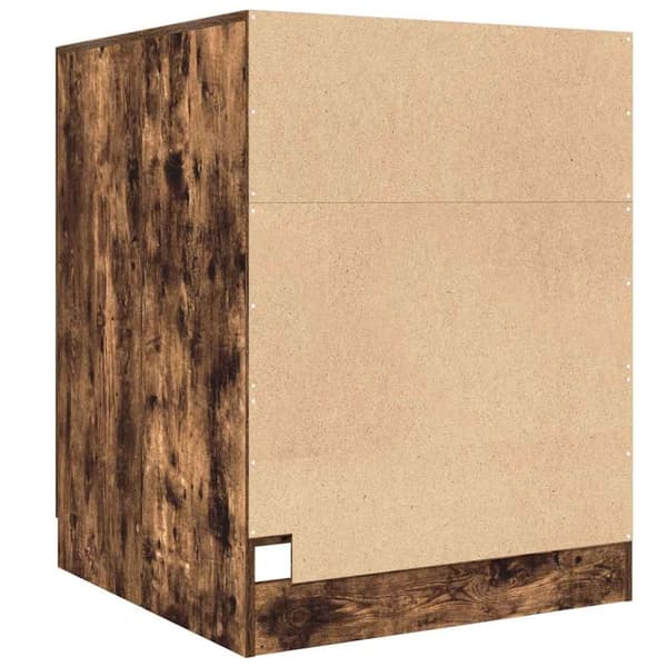vidaXL vaskemaskineskab 71x71,5x91,5 cm røget egetræsfarve