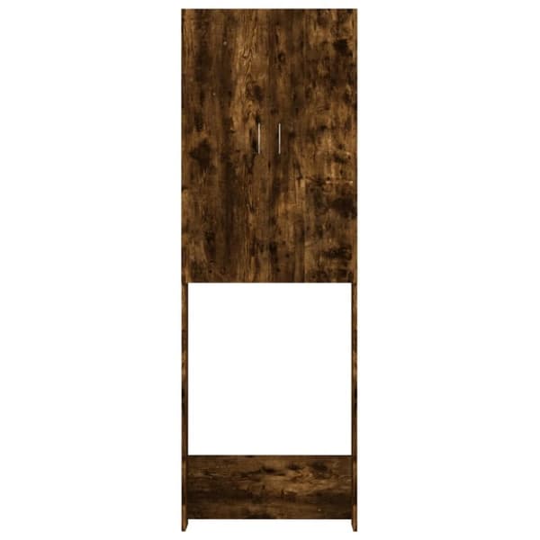 vidaXL vaskemaskineskab 64x25,5x190 cm røget egetræsfarve