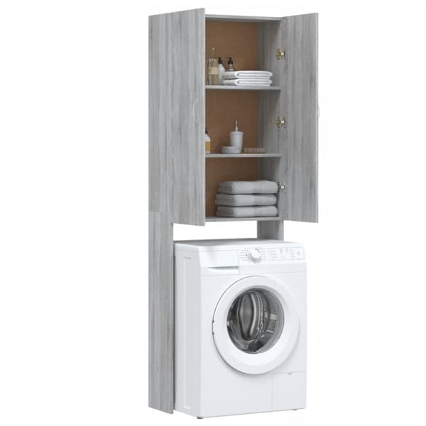 vidaXL Pesukonekaappi harmaa Sonoma 64x25,5x190 cm