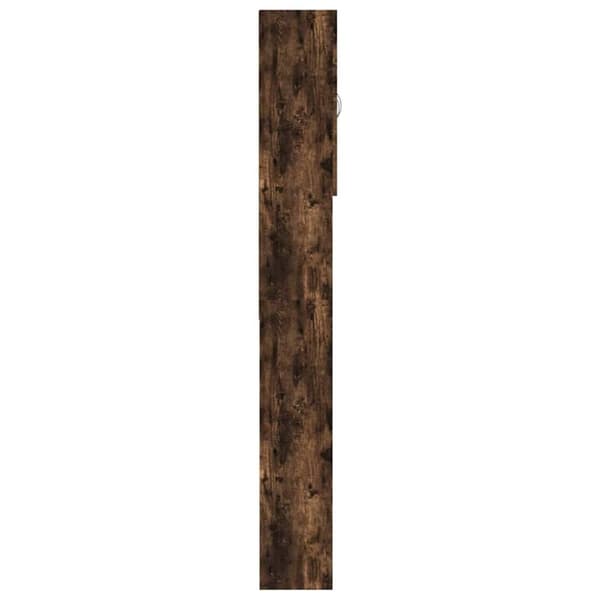 vidaXL Vaskemaskinskap røkt eik 64x25,5x190 cm