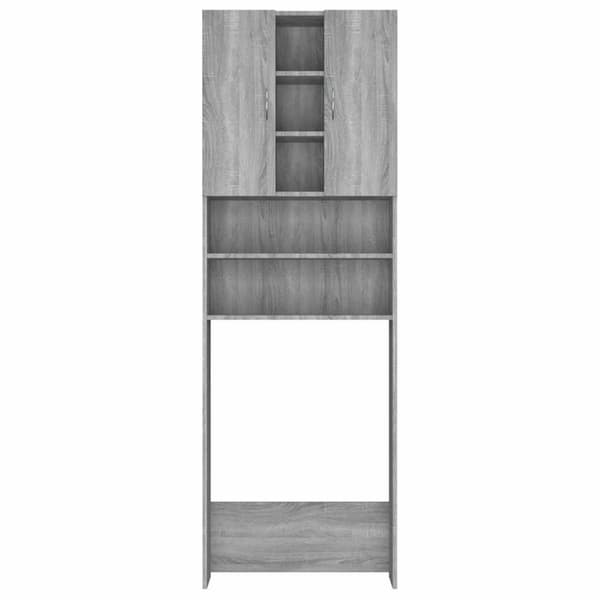 vidaXL Pesukonekaappi harmaa Sonoma 64x25,5x190 cm