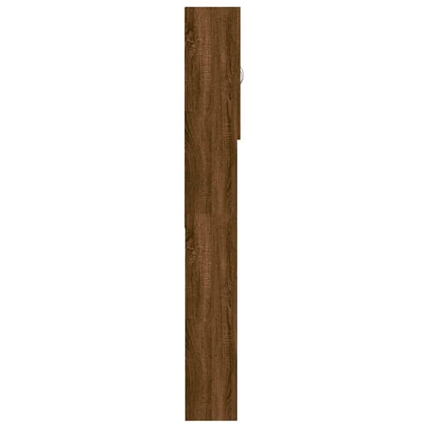 vidaXL Vaskemaskinskap brun eik 64x25,5x190 cm