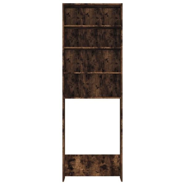vidaXL vaskemaskineskab 64x24x190 cm røget egetræsfarve