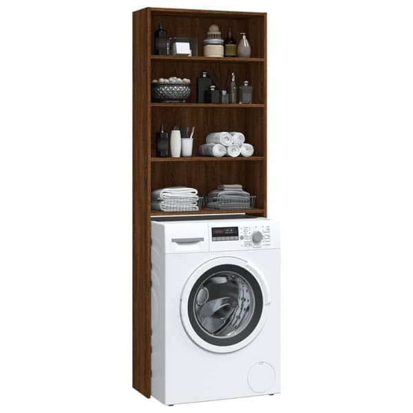 vidaXL Pesukonekaappi ruskea tammi 64x24x190 cm