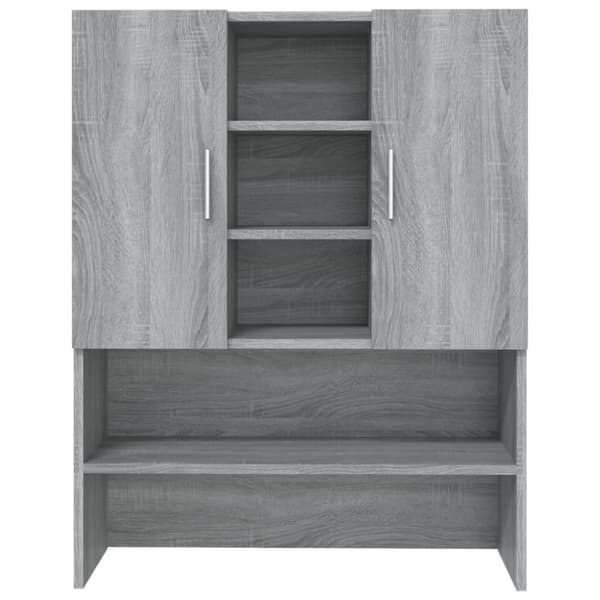 vidaXL vaskemaskineskab 70,5x25,5x90 cm grå sonoma-eg