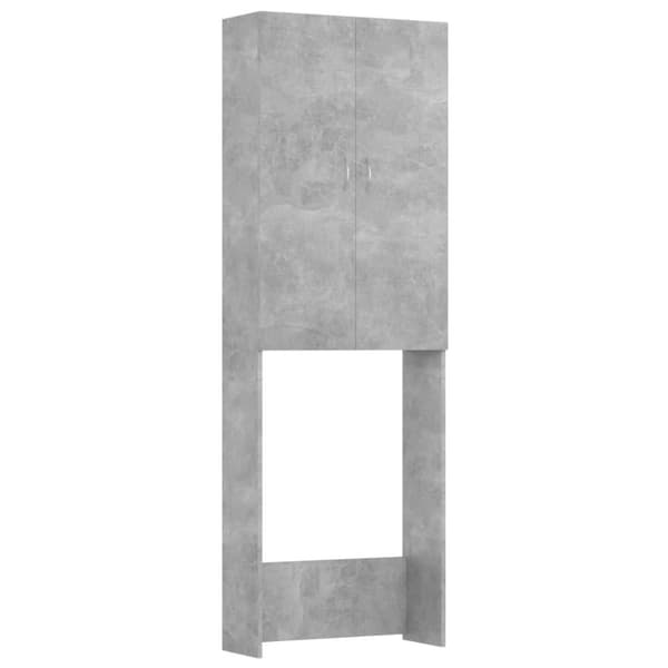 vidaXL vaskemaskineskab 64x25,5x190 cm betongrå