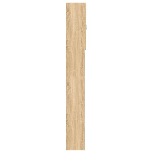 vidaXL badeværelsesskab til vaskemaskine 64x25,5x190 cm sonoma-eg