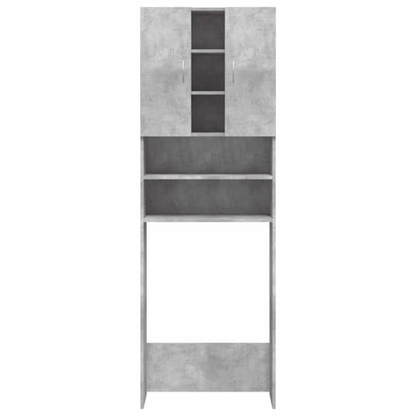 vidaXL vaskemaskineskab 64x25,5x190 cm betongrå